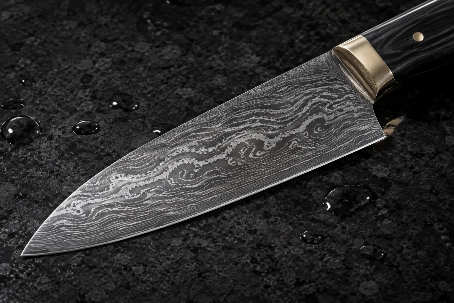 Damaskus kniv monstervallning