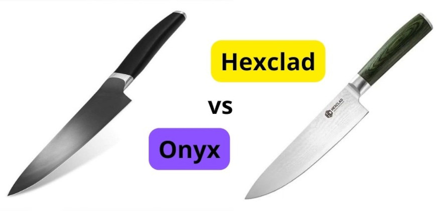 Hexclad vs Onyx kokkekniver 20 cm