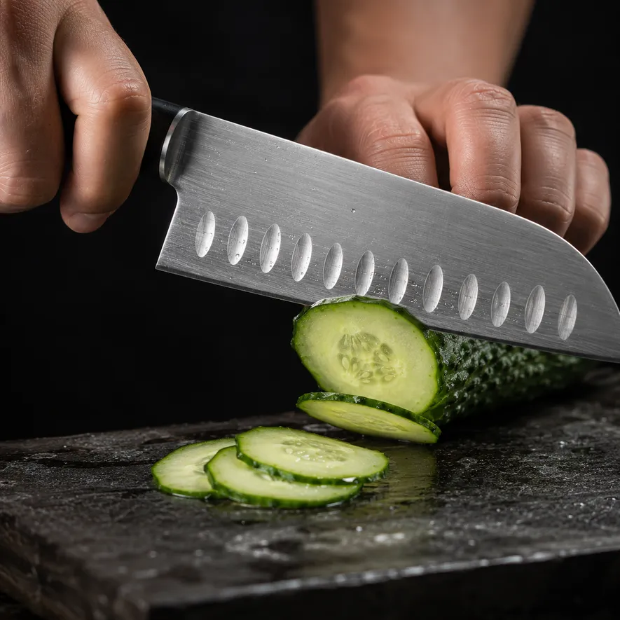 Olivslipad kniv gurka fastnar inte